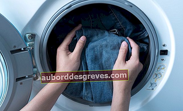 Jeans in lavatrice