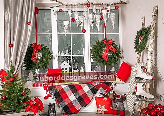 Kiat untuk mendekorasi jendela Anda untuk Natal